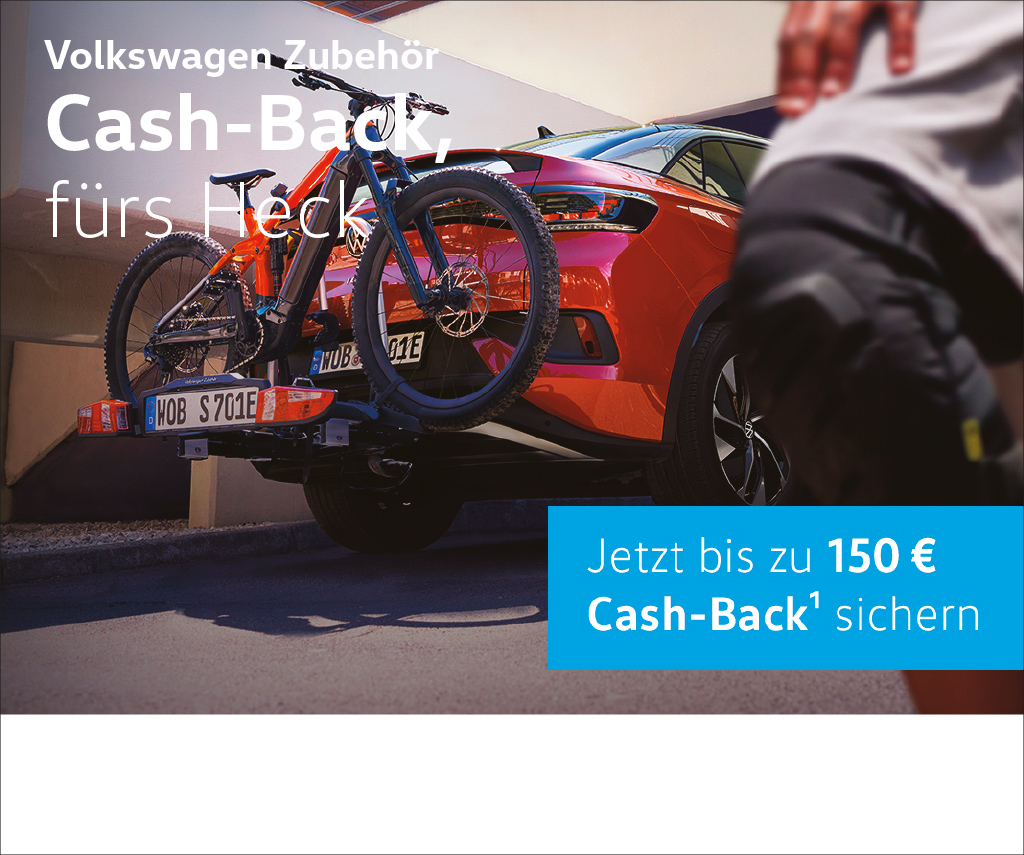VW Aktion Cash-Back(1) für Transportzubehör