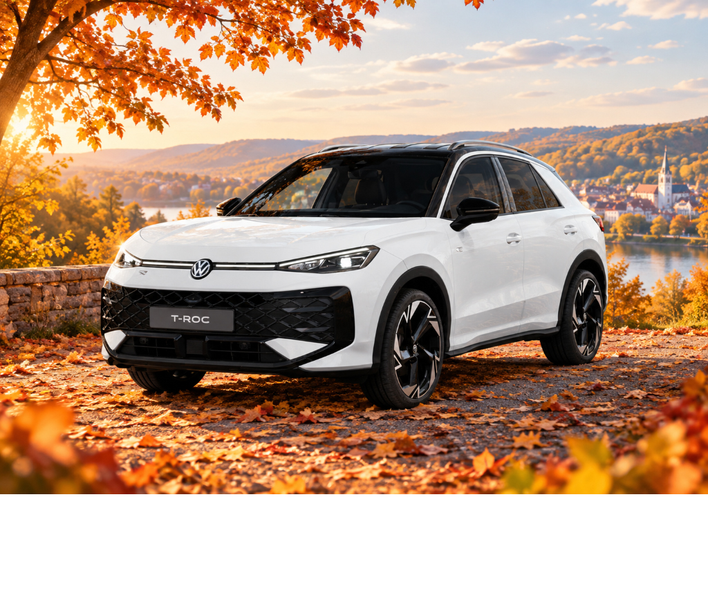 Auto-müller Hüttenberg, VW T-Roc 12x, weiß inkl. Parkpaket